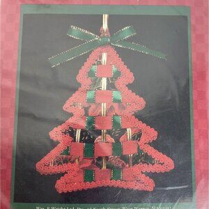 Wrights Pin Weaving Ornament Kit Christmas Tree Holiday Vintage #194-306-999